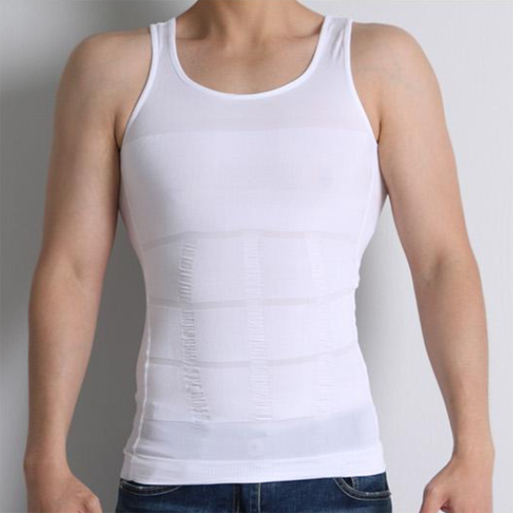 L-2XL 남자 보정 속옷 상의 민소매 나시 뱃살 남성 복부 런닝 압박 가슴 빅사이즈 - 상품 이미지