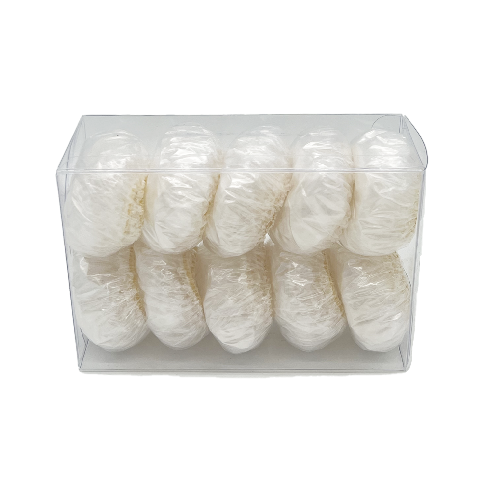 투명 비닐 귀마개 100개 미용 셀프 염색 파마 매직