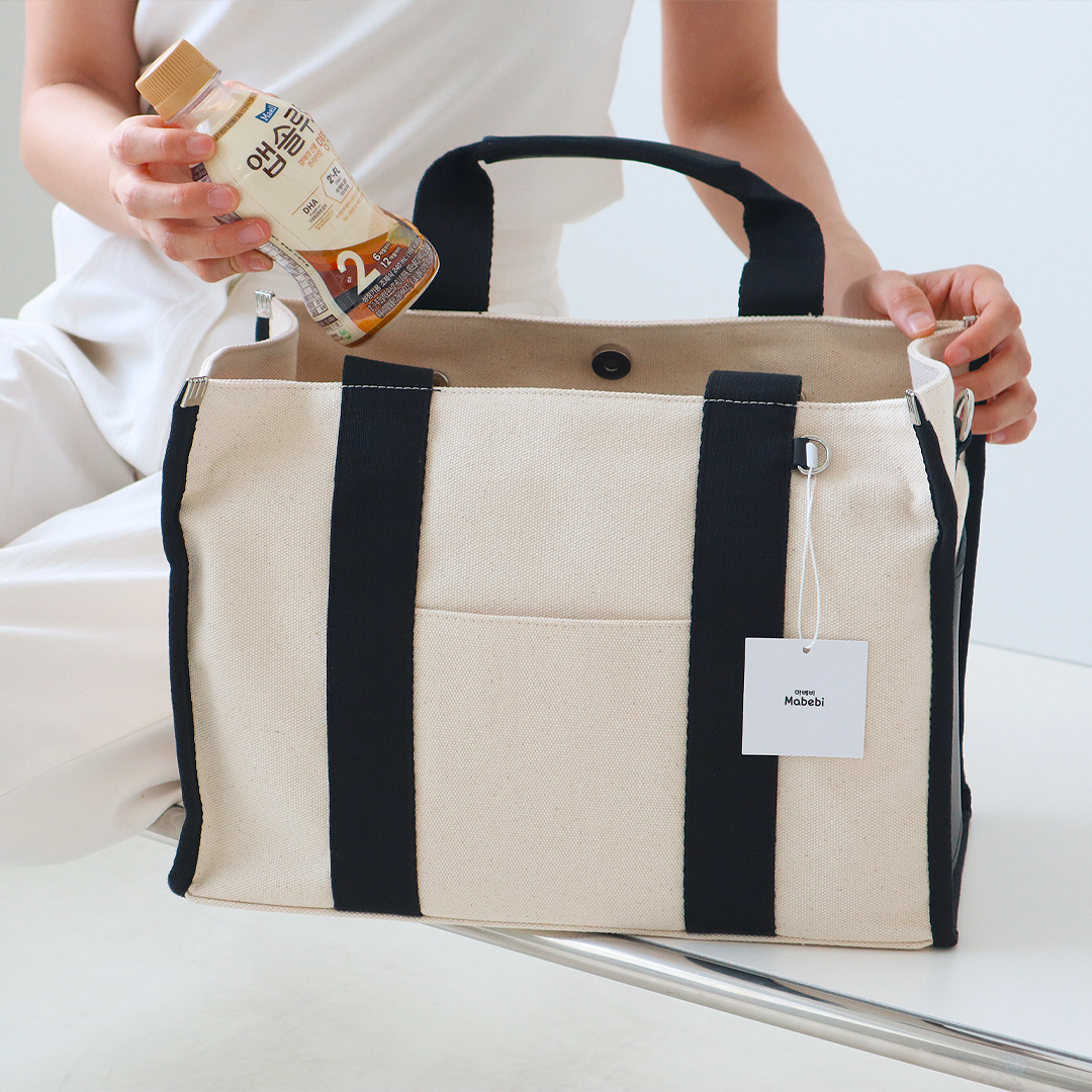 마베비 기저귀가방 캔버스 백 토트백 숄더백 크로스백