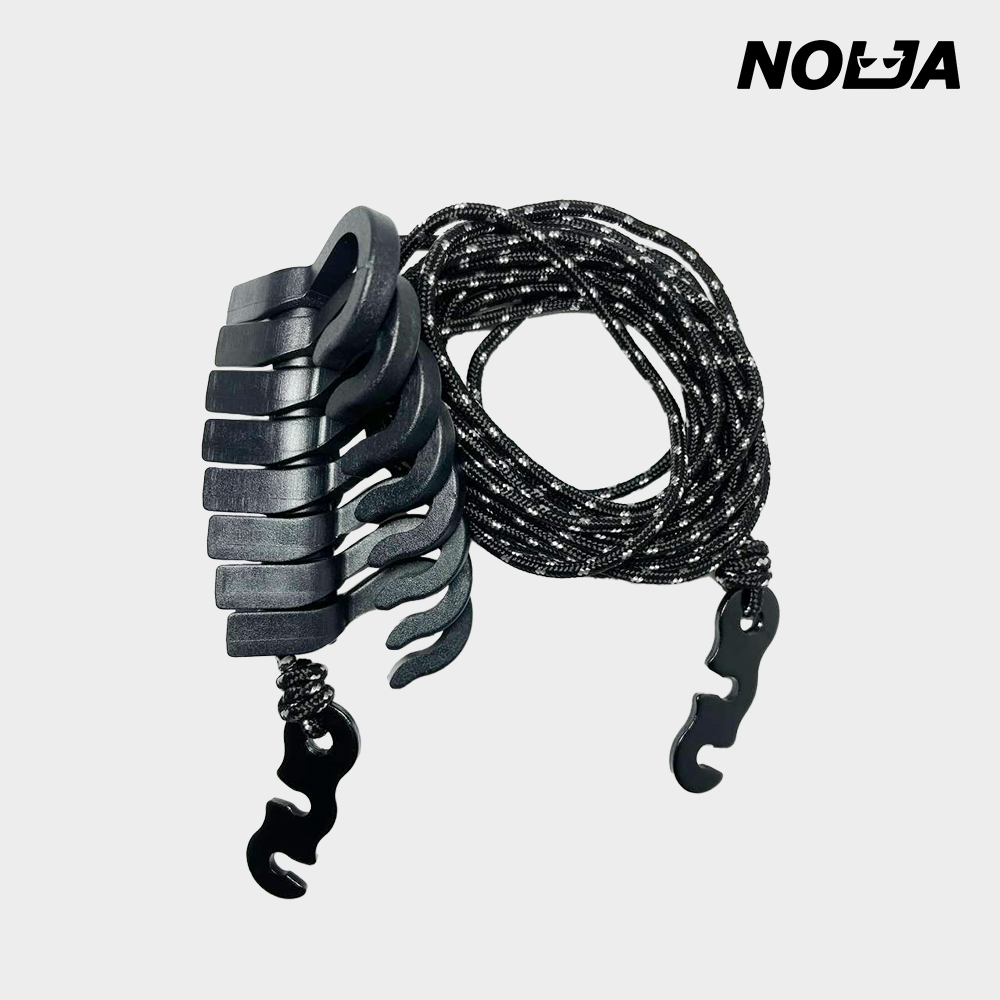 놀자 캠핑 빨래줄 후크타입 / 핸드메이드 클로스라인 로프행어 여행용