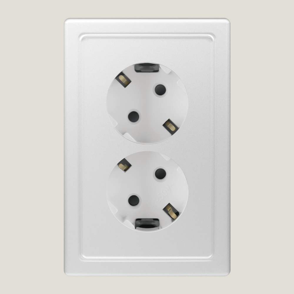 베코 보노 유럽형 스위치 전기 전등 커버 단로 1구 화이트