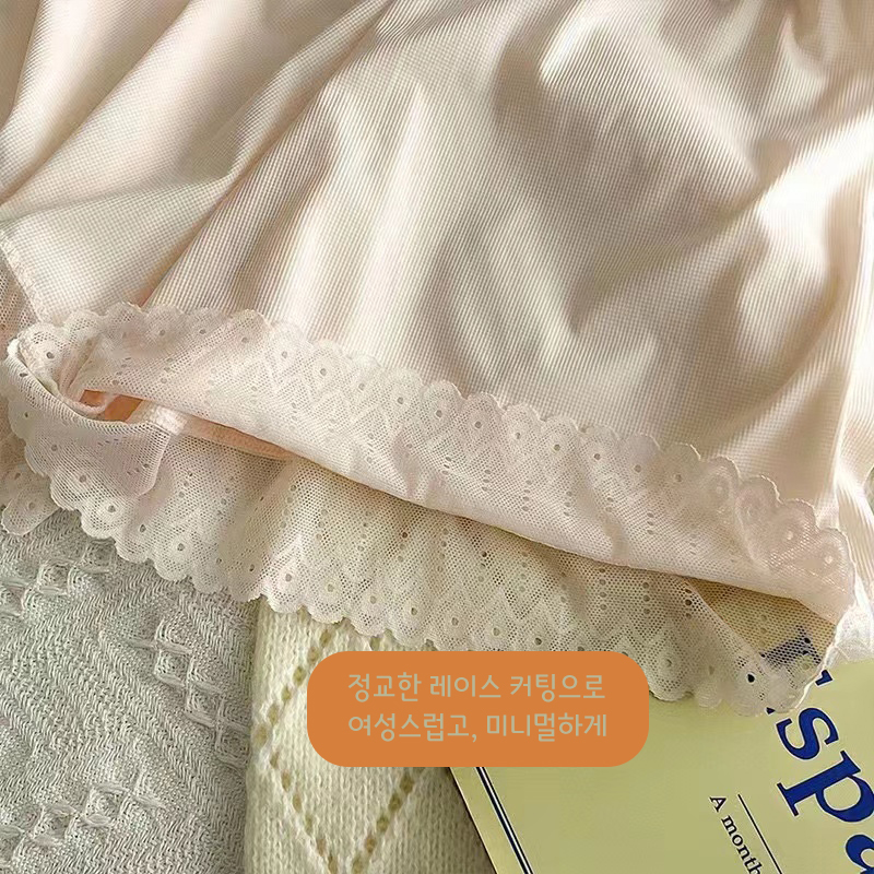 여성드로즈 여성사각팬티 여성트렁크팬티 속바지겸용팬티 사각팬티 원피스속옷 거들팬티 여름속팬츠 팬티겸용속반바지 레이스팬티 - 상세 이미지 2