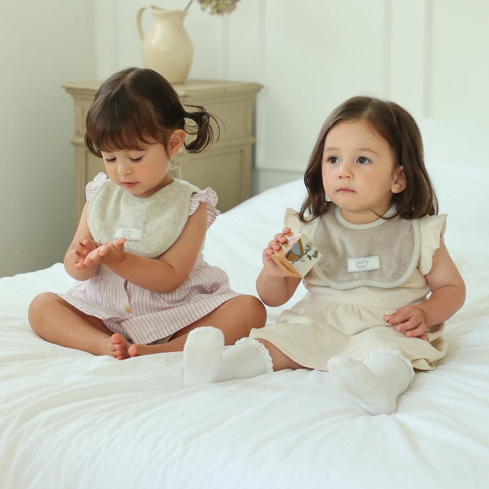 메리튠 아이코닉 테리 베이비빕 신생아 아기 이유식 턱받이 침받이 스카프빕