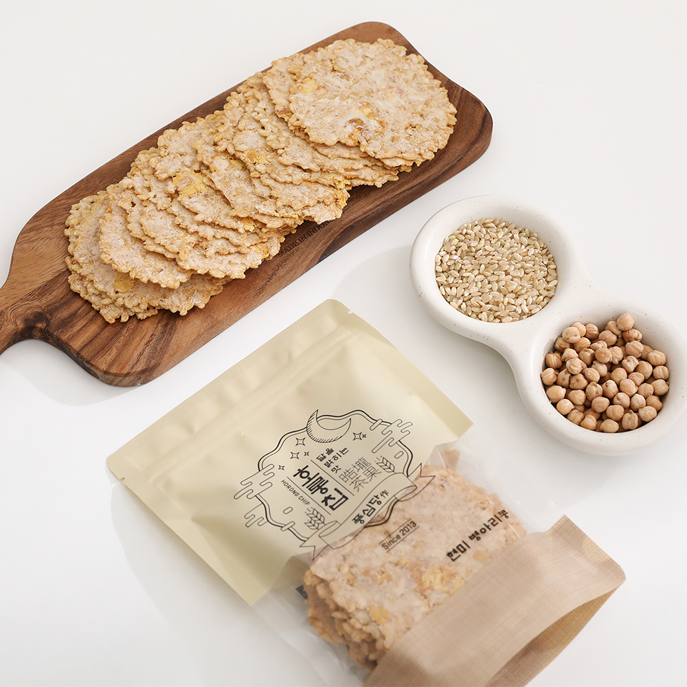 풍심당 호롱칩 현미 병아리콩 누룽지 3팩 (3팩, 5팩)