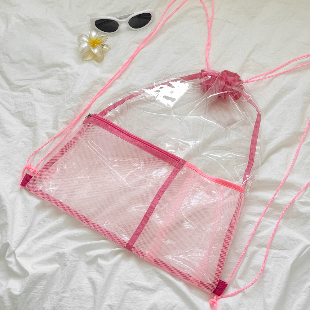 [❤당일출고❤] 클리어 짐색 PVC 수납 흠뻑쇼 워터밤 투명 방수 스트링 가방 2type 상세 이미지 26