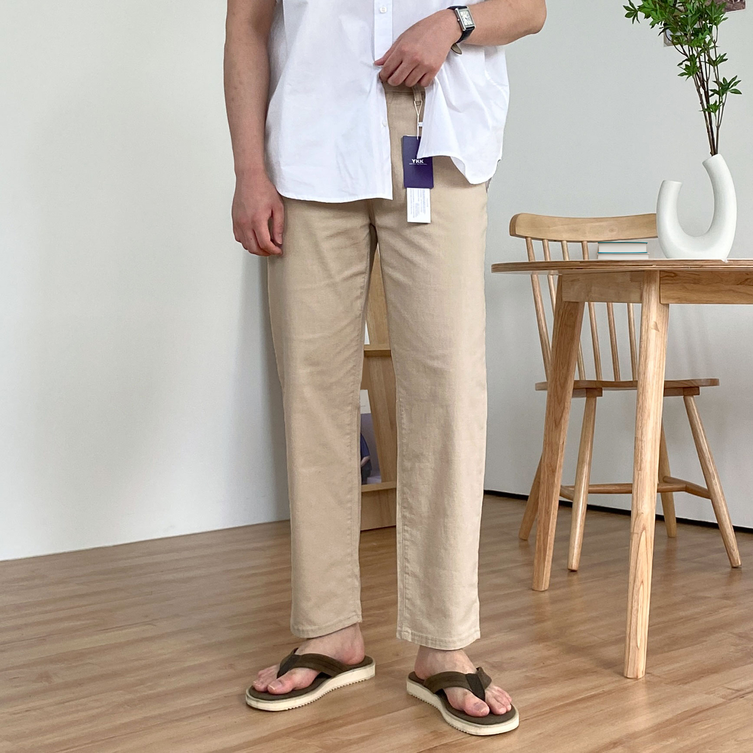 남자여름슬랙스 남자린넨팬츠 - 상품 이미지