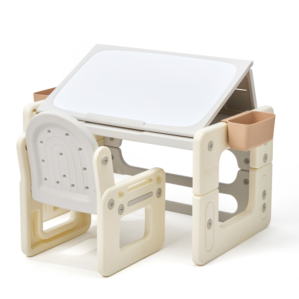 플레스타 멀티데스크 유아 책상 의자 세트(블록포함)