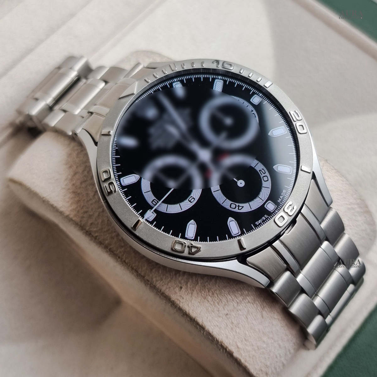 갤럭시워치7 커스텀 스트랩 베젤링 갤럭시워치 6 5 4 클래식 골프 호환 아우라킹스F