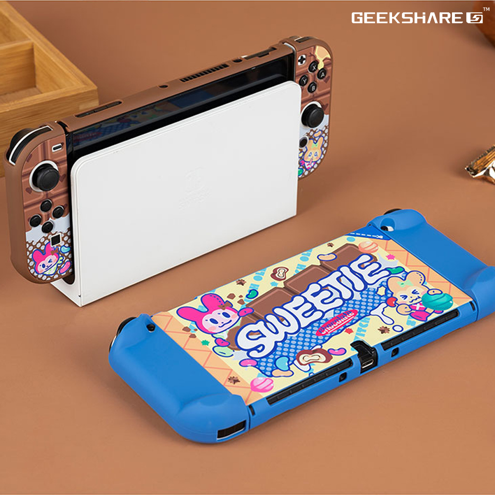닌텐도 스위치 OLED 케이스 긱쉐어 스위티초코 커버 - 상품 이미지