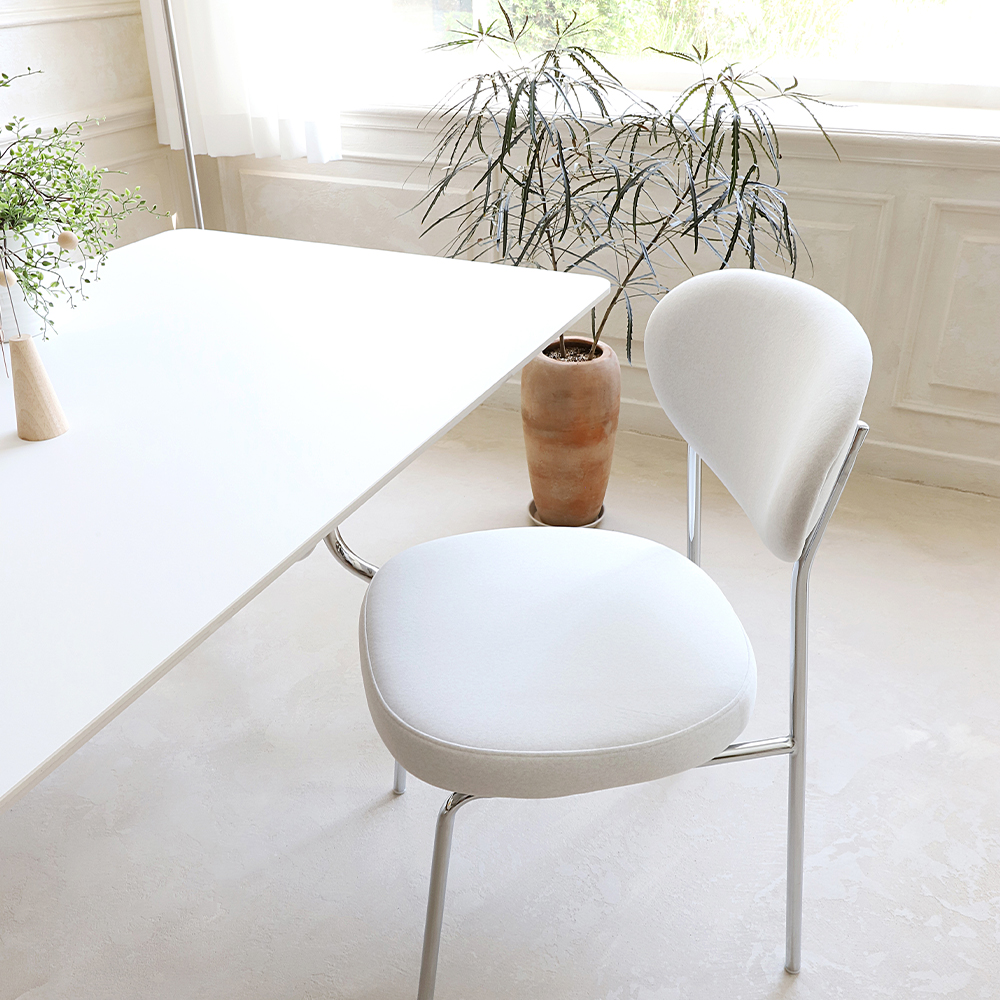 와플 패브릭 편한 인테리어 식탁의자 카페 디자인 다이닝 스틸 의자 CL512