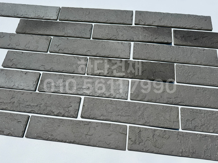 세라믹 킹타일 330x75x10T 그레이 / 하다건재 세라믹타일