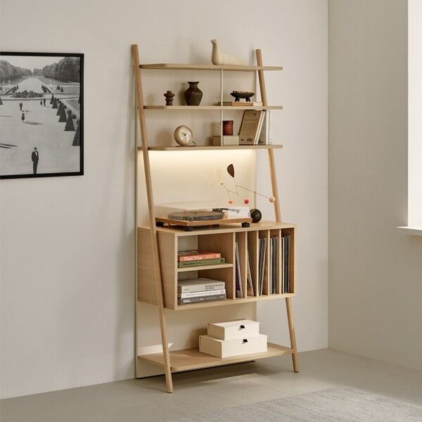 일룸 레마 리빙전시장(LP장, 조명형) 860x392x1812.7mm, 5단, SO(샌드오크)