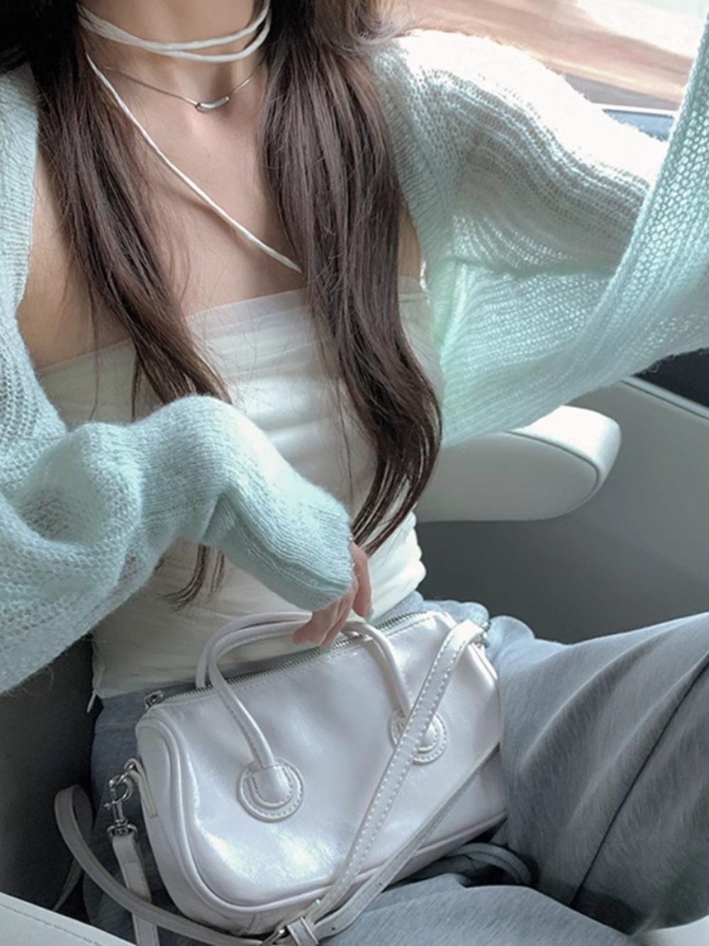 여름 숄 가디건 아이돌 패션 코디 자외선차단 나시에어울리는 레이어드 3컬러 - 상세 이미지 3