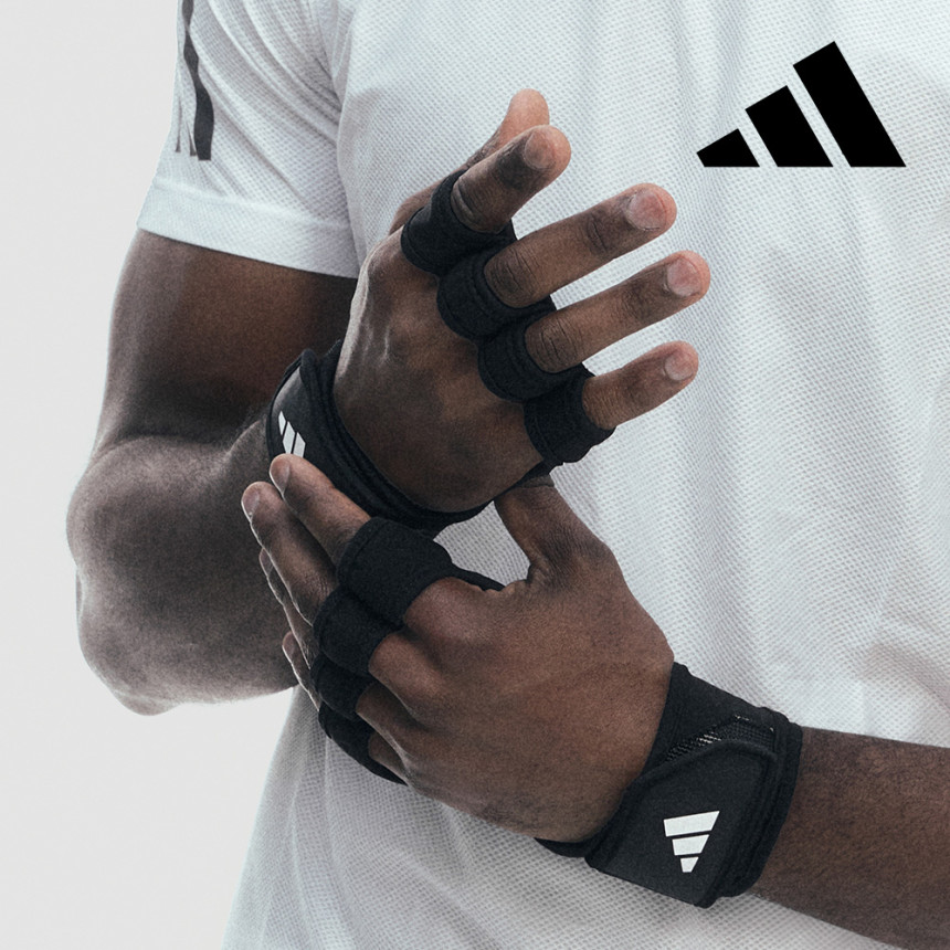 아디다스 오픈백 트레이닝 헬스 장갑 통기성 더블스트랩 운동 턱걸이 풀업 웨이트 크로스핏 사진 4
