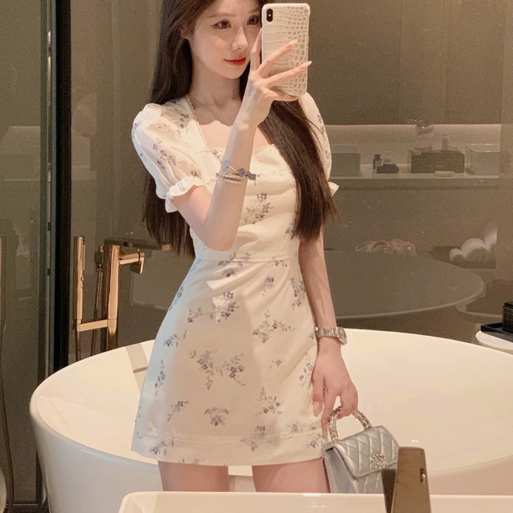 미녀와 순정남 25회 한수아 공마리 원피스 스퀘어 플라워 의상 옷 패션 - 상품 이미지