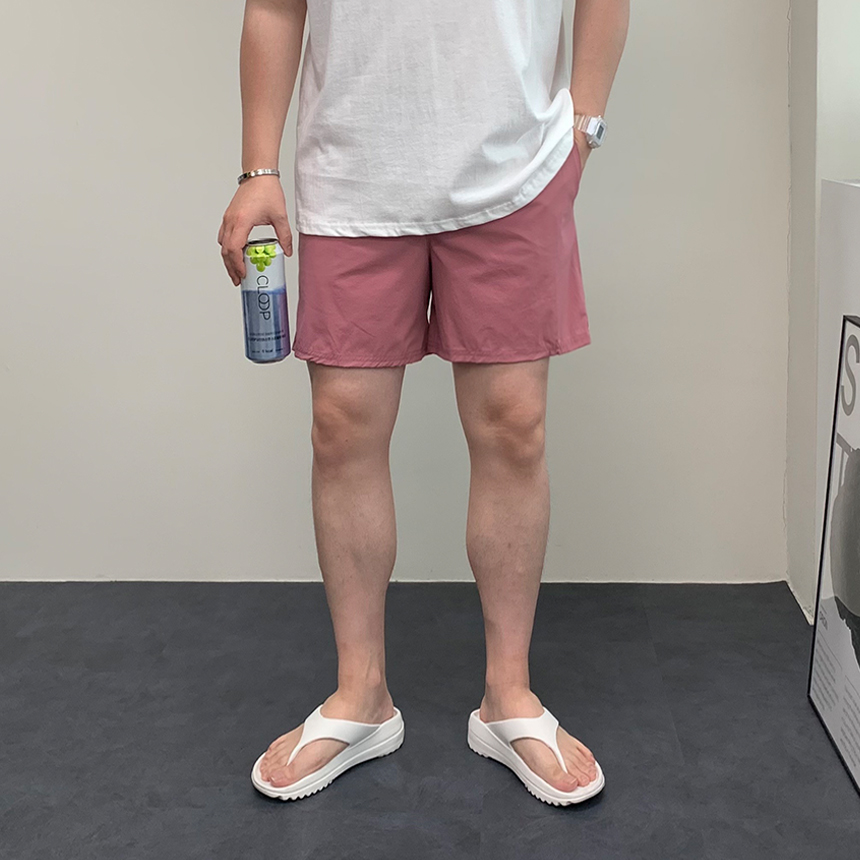 남자 쿨 스판 밴딩 반바지 냉장고 숏팬츠 나일론 쇼츠 - 상세 이미지 3
