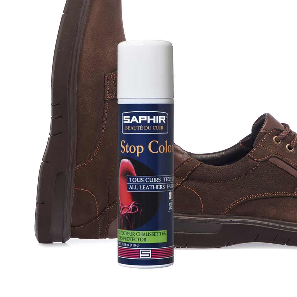 사피르 스탑컬러 이염 방지제 스프레이 150ml 가죽 스웨이드 구두 신발 물빠짐 방지