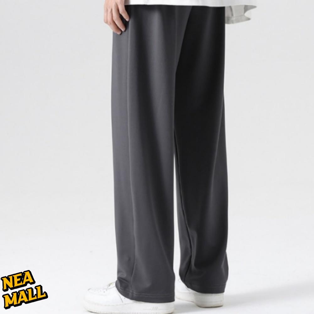 시원한 여름통바지 와이드 아이스 여름 팬츠 일자 팬츠 - 상품 이미지