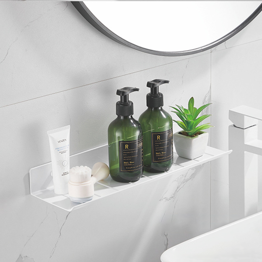 무타공 욕실선반 세면대 화장실 선반 욕실수납 정리대 일자 30cm