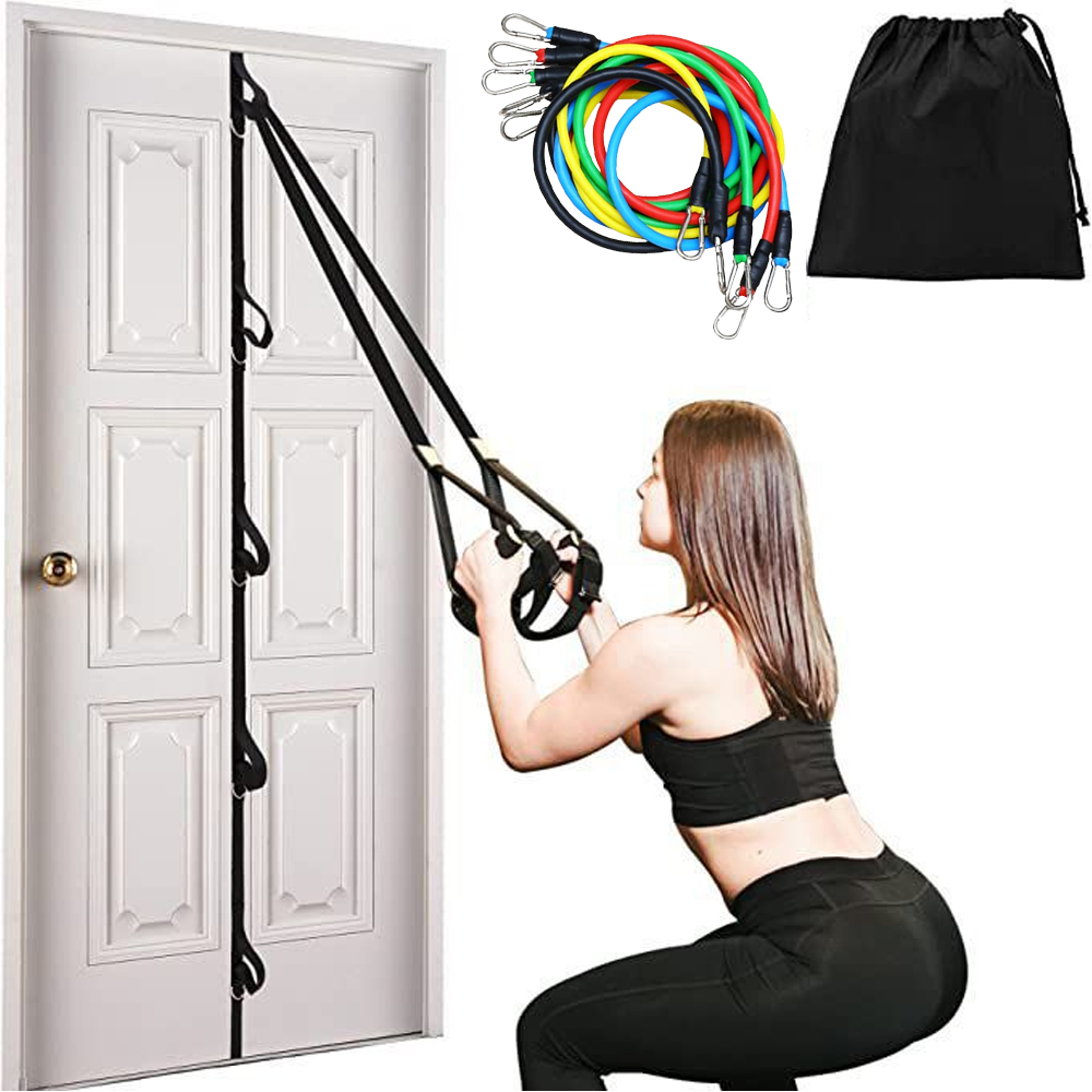 라텍스 튜빙밴드 세트 문틈 근력 코어 운동 도어앵커 손잡이 스트레칭 요가밴드 필라테스 두께별 고무 고탄력