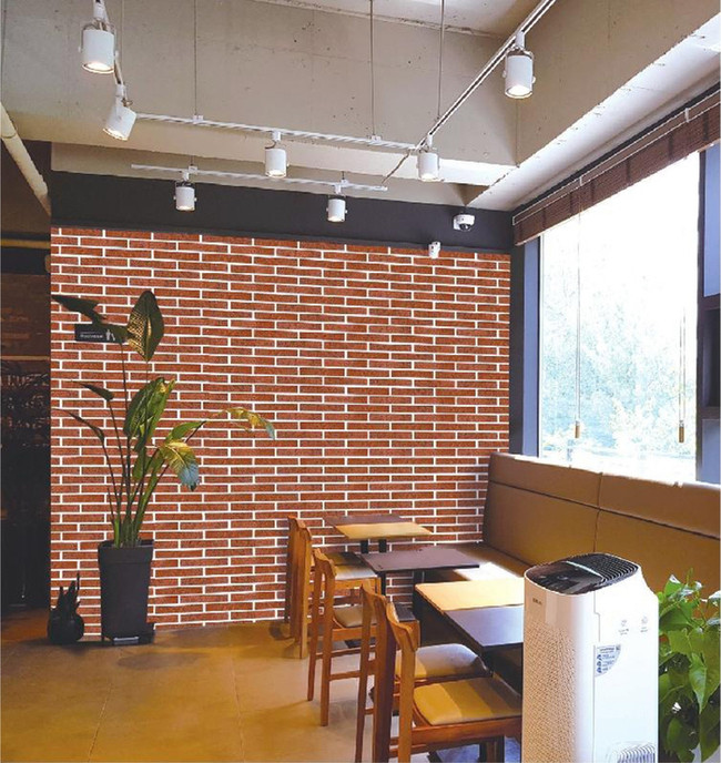 점토타일 쇼트 280x50x12T 레드 / 하다건재