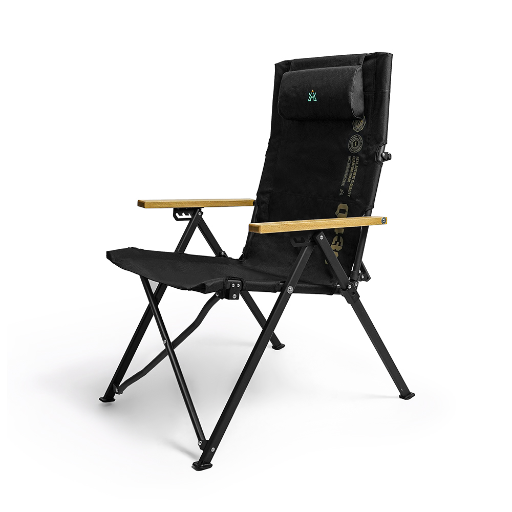 퀀텀 체어 접이식 캠핑의자 리클라이너 각도조절 릴렉스체어