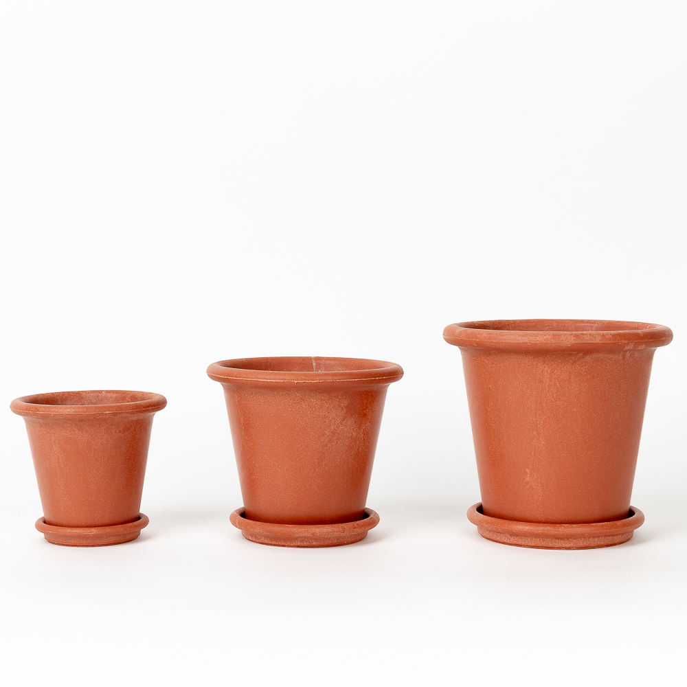 피플랜트 에코 플라스틱화분 예쁜 인테리어 미니 다육 분갈이 화분 종류 브릭레드 12호 - 상세 이미지 3