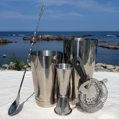 보스턴쉐이커 칵테일용품 세트 홈텐딩 바텐더 도구 지거 푸어러 바스푼 스트레이너 조주기능사 - 상품 이미지