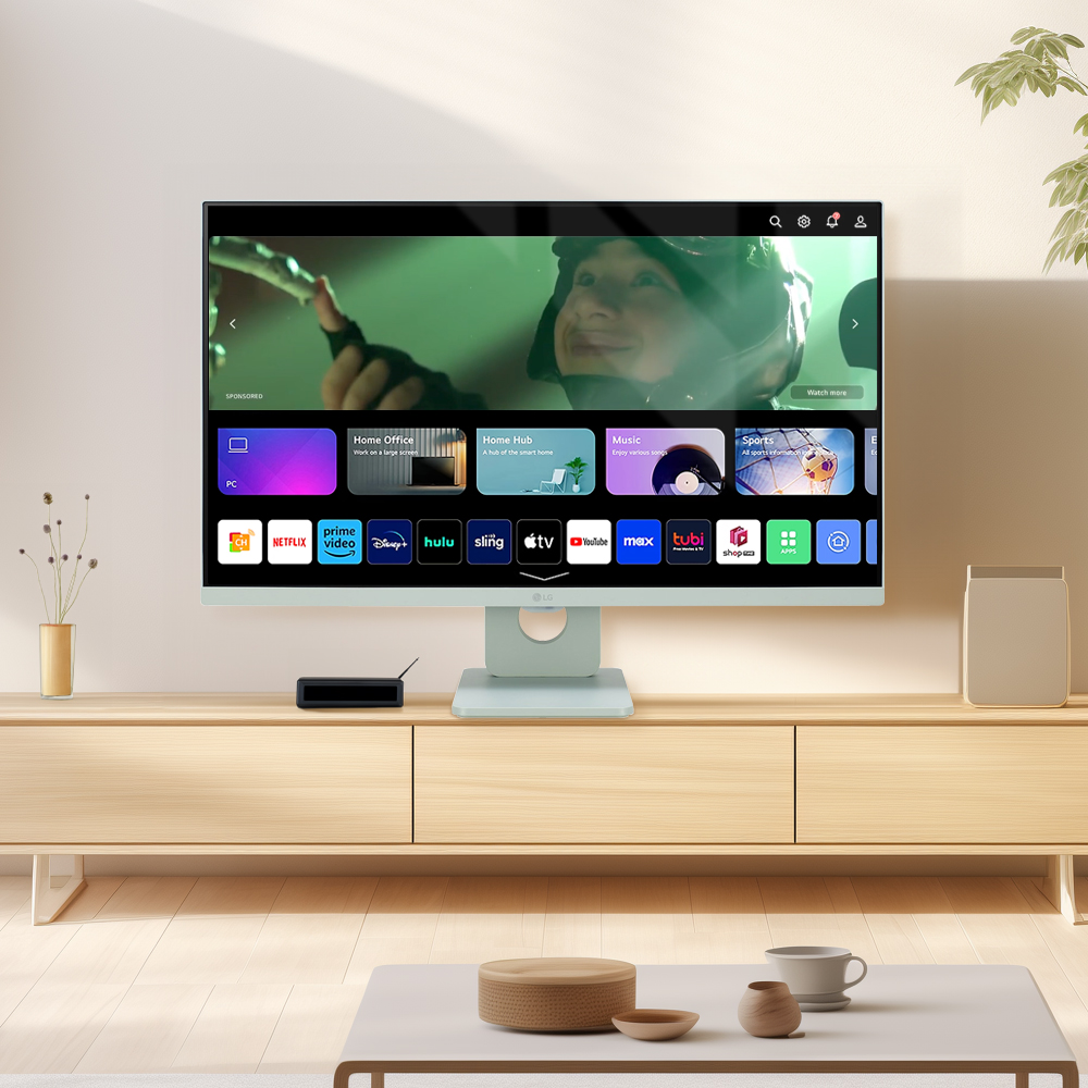 최.종 26.만 LG 27SR50FG 68cm(27인치) 그린 스마트TV모니터 IPTV