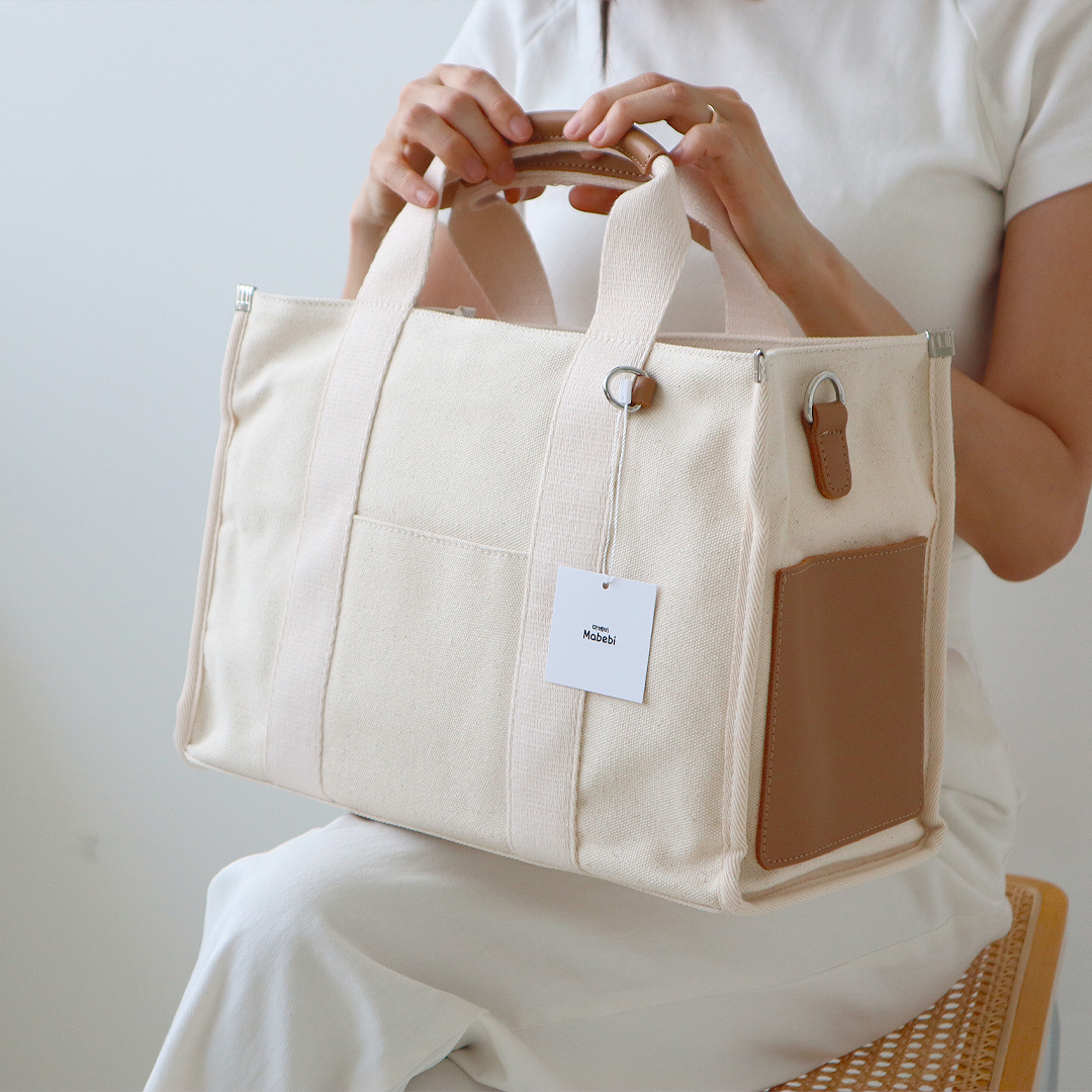 마베비 기저귀가방 캔버스 백 토트백 숄더백 크로스백