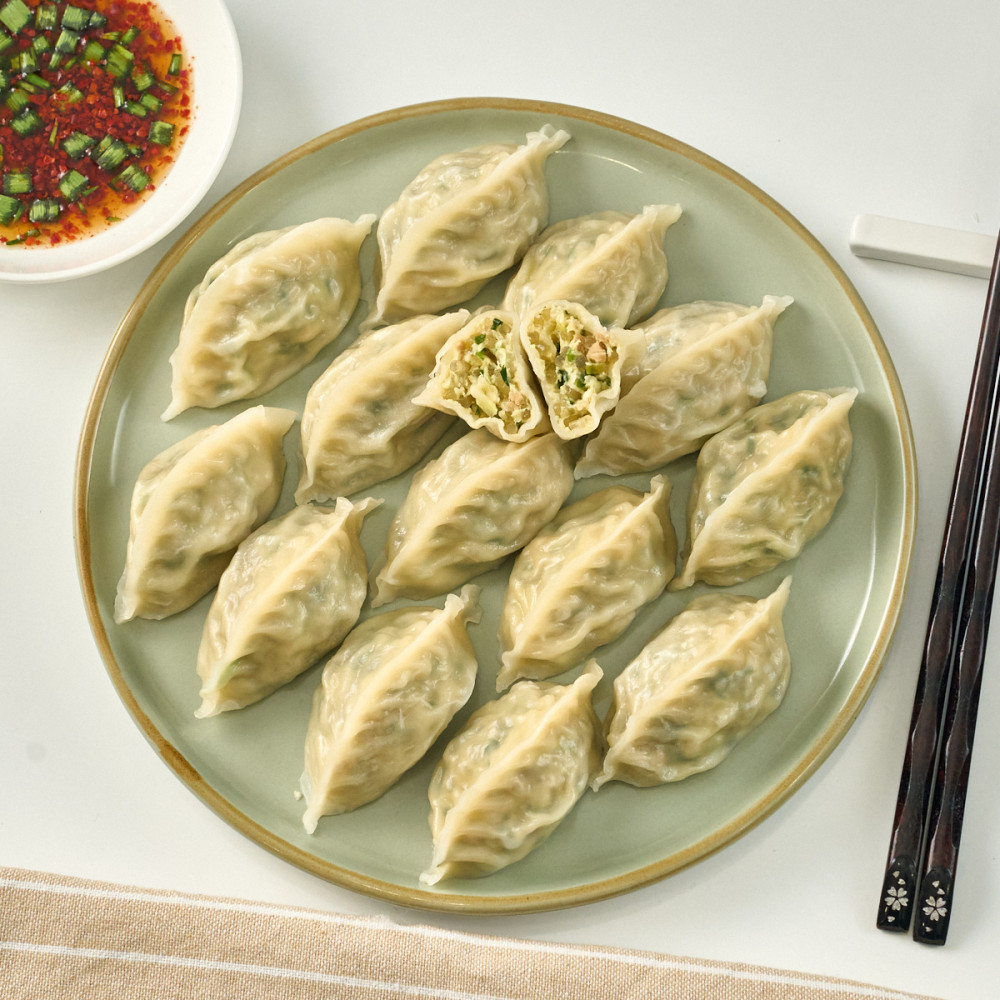 두부와 야채를 넣은 잎새 만두 1kg(약 46개) 1팩 야채만두