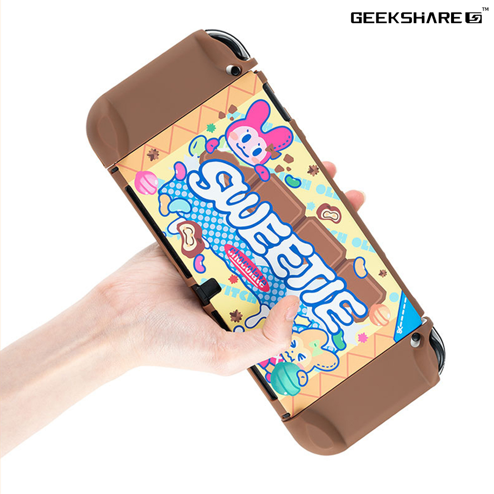 닌텐도 스위치 OLED 케이스 긱쉐어 스위티초코 커버 - 상세 이미지 3