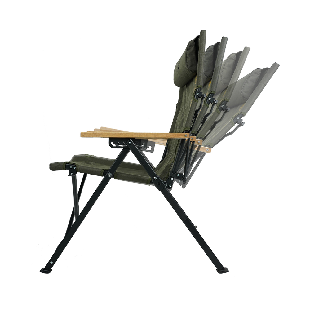 퀀텀 체어 접이식 캠핑의자 리클라이너 각도조절 릴렉스체어