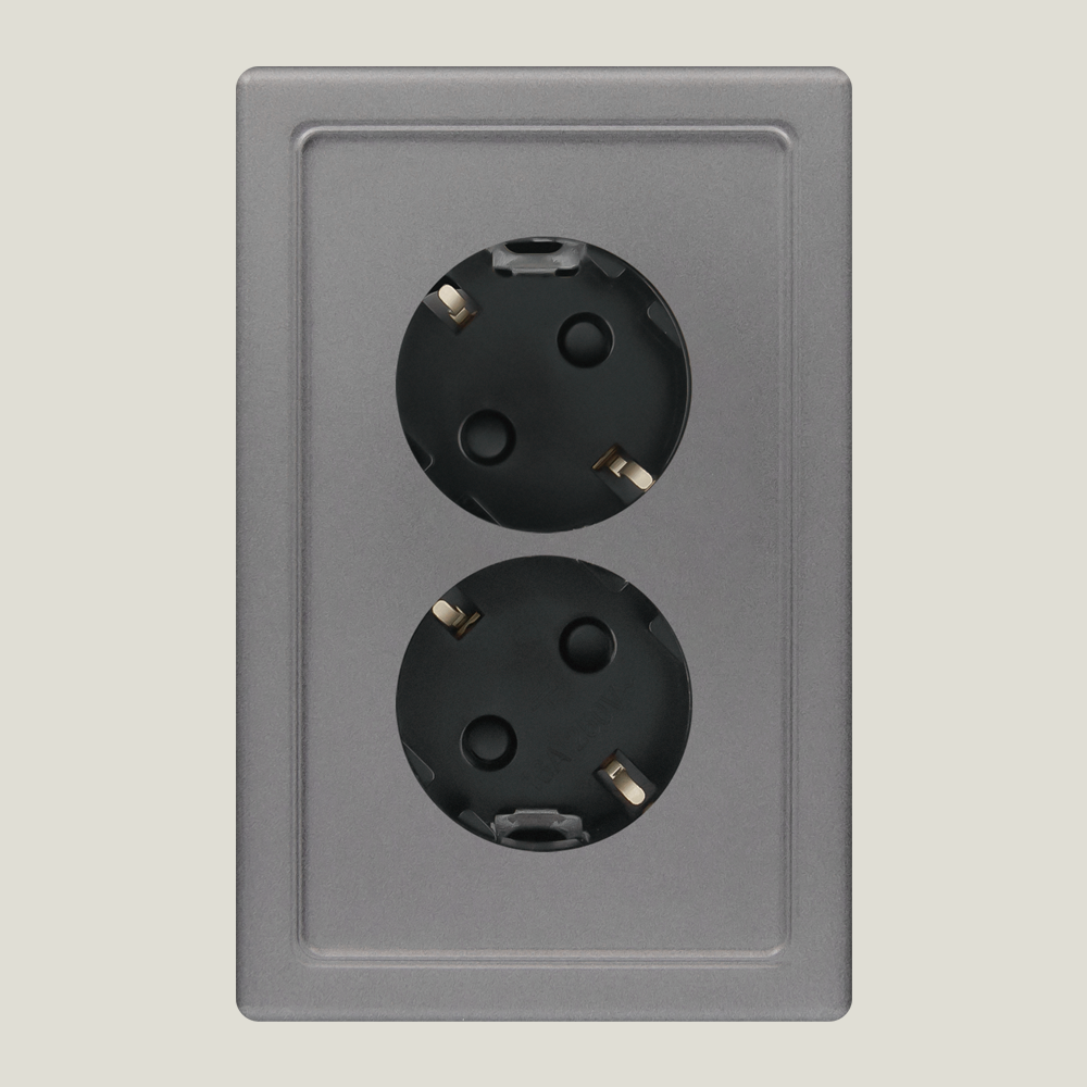 베코 보노 유럽형 스위치 전기 전등 커버 단로 1구 화이트