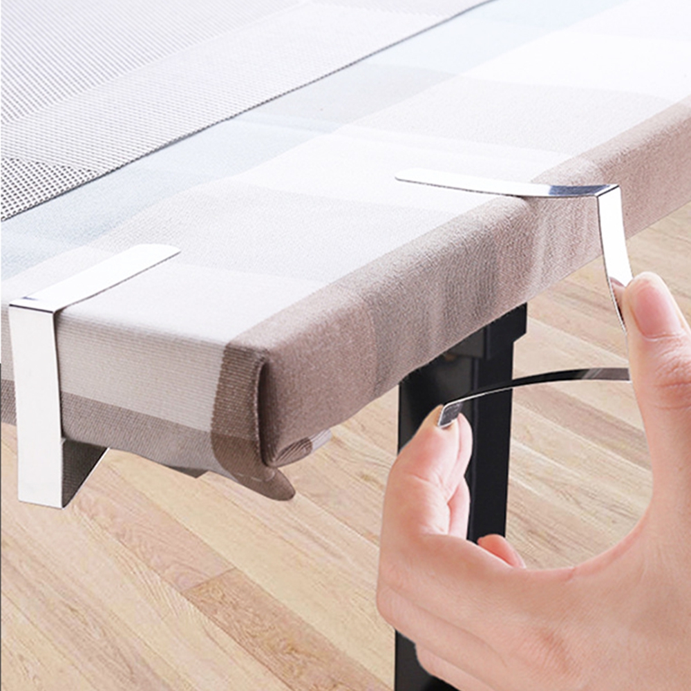 스텐 식탁보클립 캠핑 테이블보 고정 집게 고정핀 4p