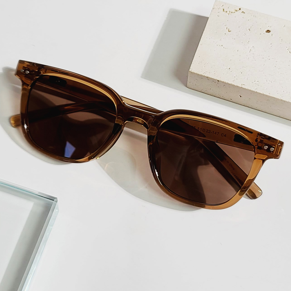 빅사이즈 반투명 패션 자외선차단 틴트 선글라스