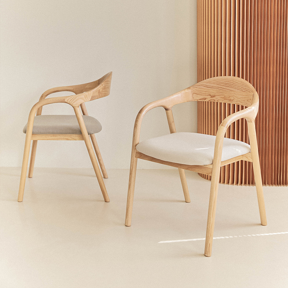 우드띠어리 나무의자 식탁 원목 의자 다이닝 월넛 아르띠 체어