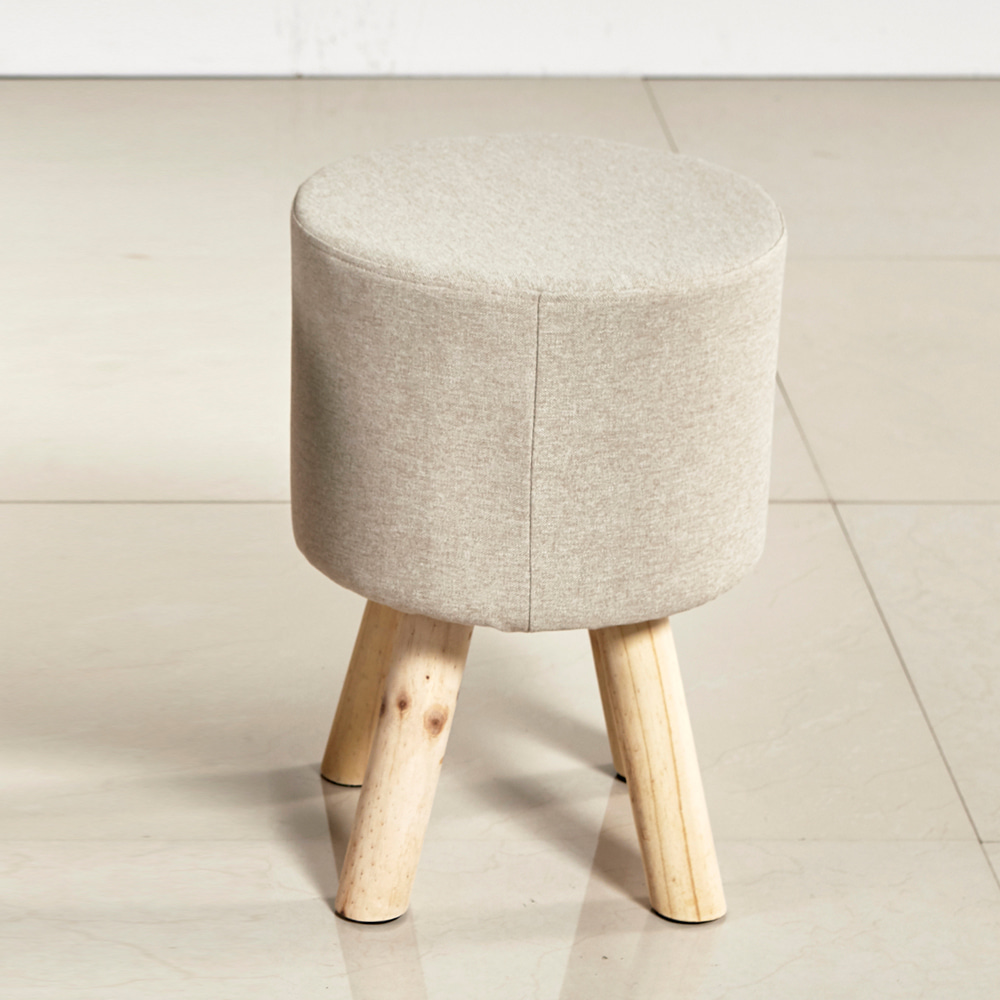 원목 원형 스툴 의자 기본형