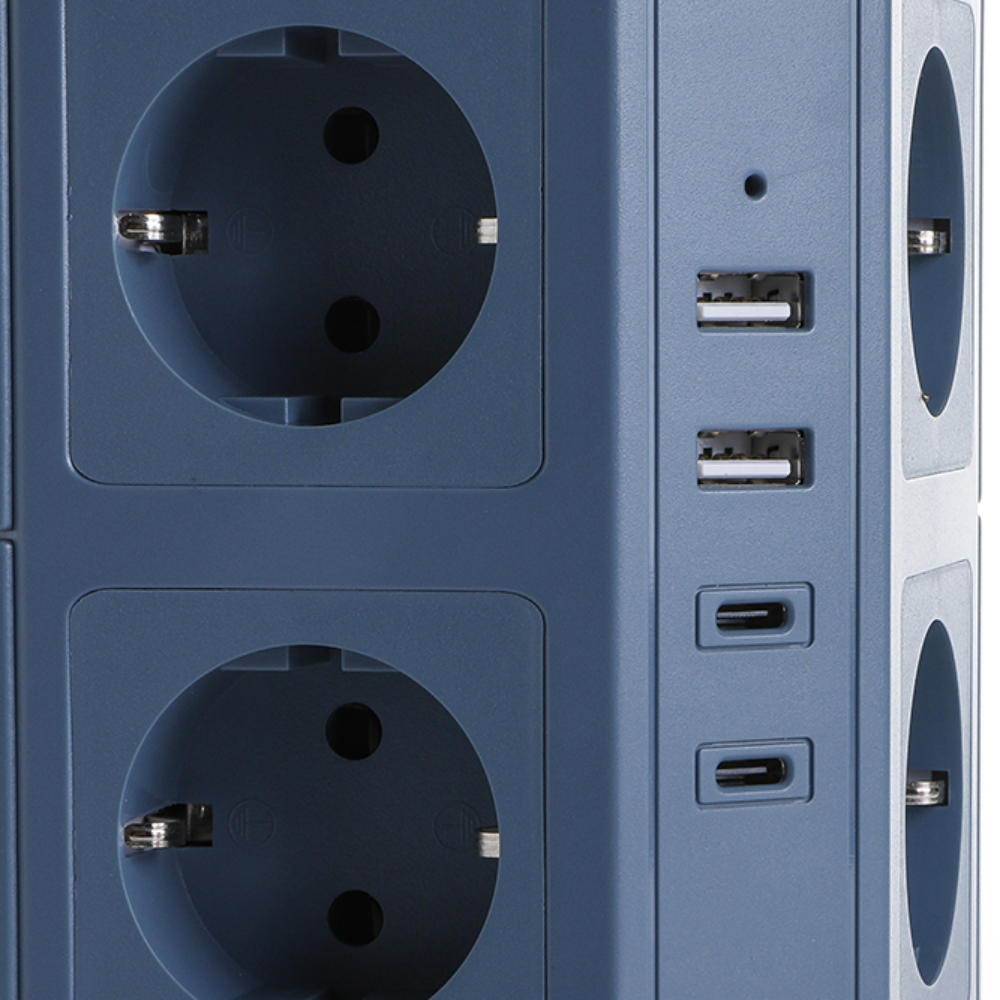 텔로 컬러 12구 에디션 USB C타입 충전기  타워 멀티탭 큐브 콘센트