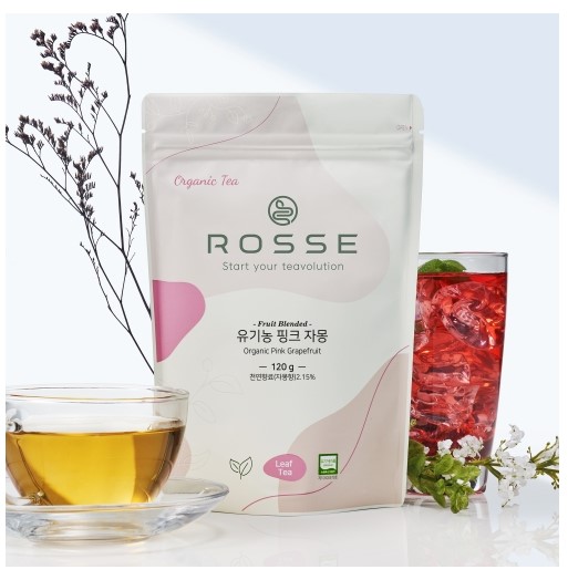 유기농 핑크 자몽 블렌딩 허브티 로즈힙 히비스커스 로쎄 허브차 120g 리필