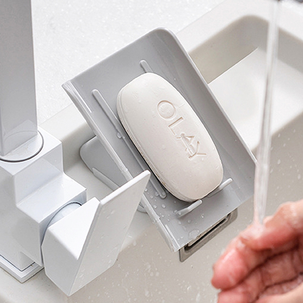 실리콘 물빠짐 비누받침대 트레이 욕실 세면대 비누각 홀더