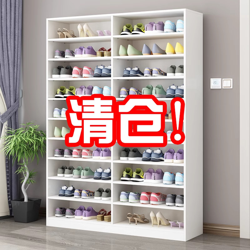 대형 현관 신발장 키큰 수납장 업소용 기숙사 선반장 60x32x180따뜻한 흰색-10겹 - 상세 이미지 5