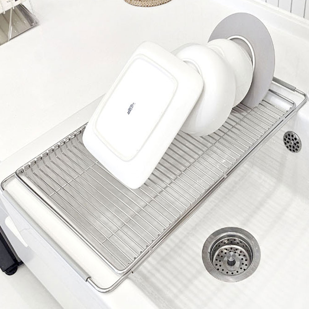 304스텐 개수대선반 확장형 식기건조대 물빠짐 트레이 싱크대 그릇건조대 설겆이선반