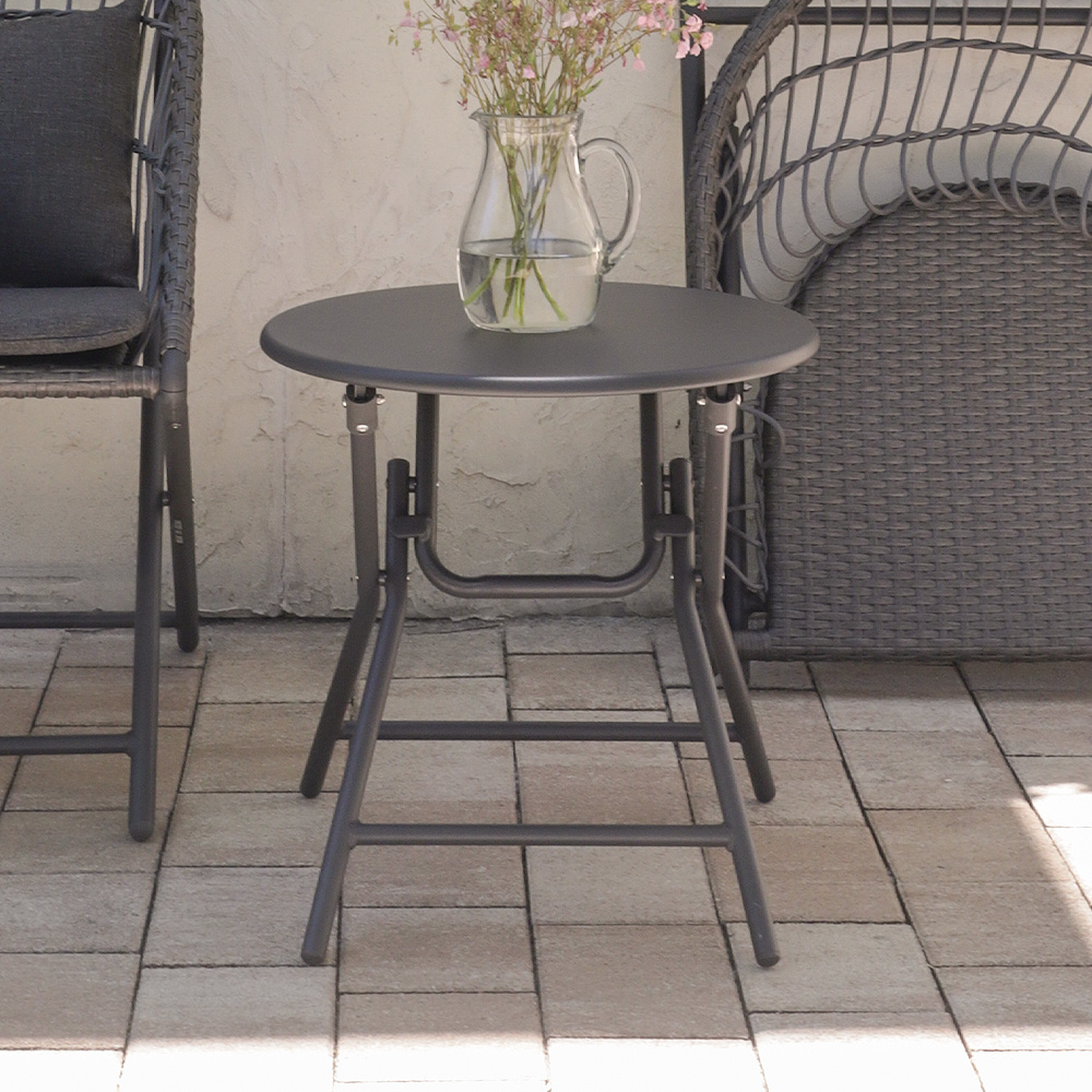 트링카 카페 테라스 접이식 폴딩 야외용 테이블 다크그레이