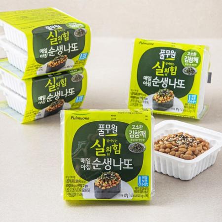 풀무원 김참깨 순생나또 43.5g 8개 43.5g × : 멍균관