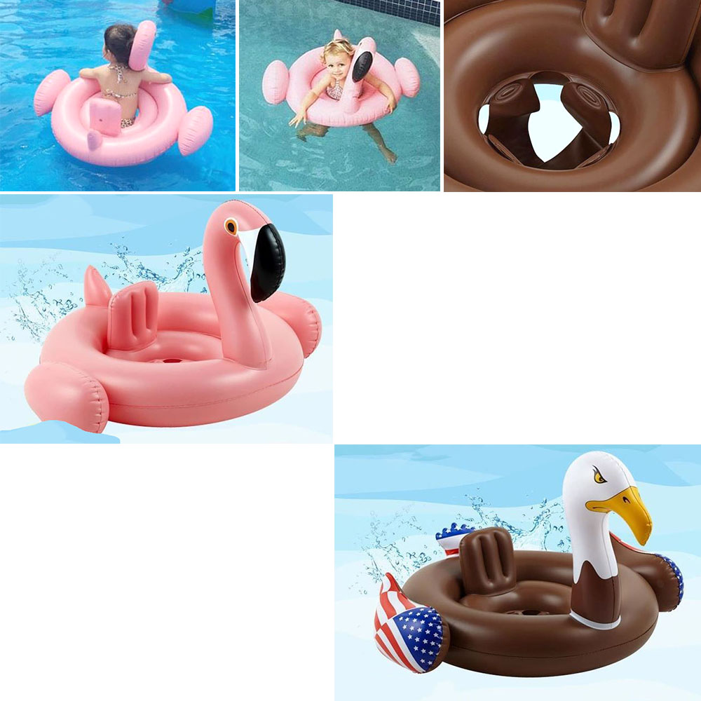 아동 보행기 튜브 귀여운 등받이 이중마개 엉덩이 받침대 물놀이용품