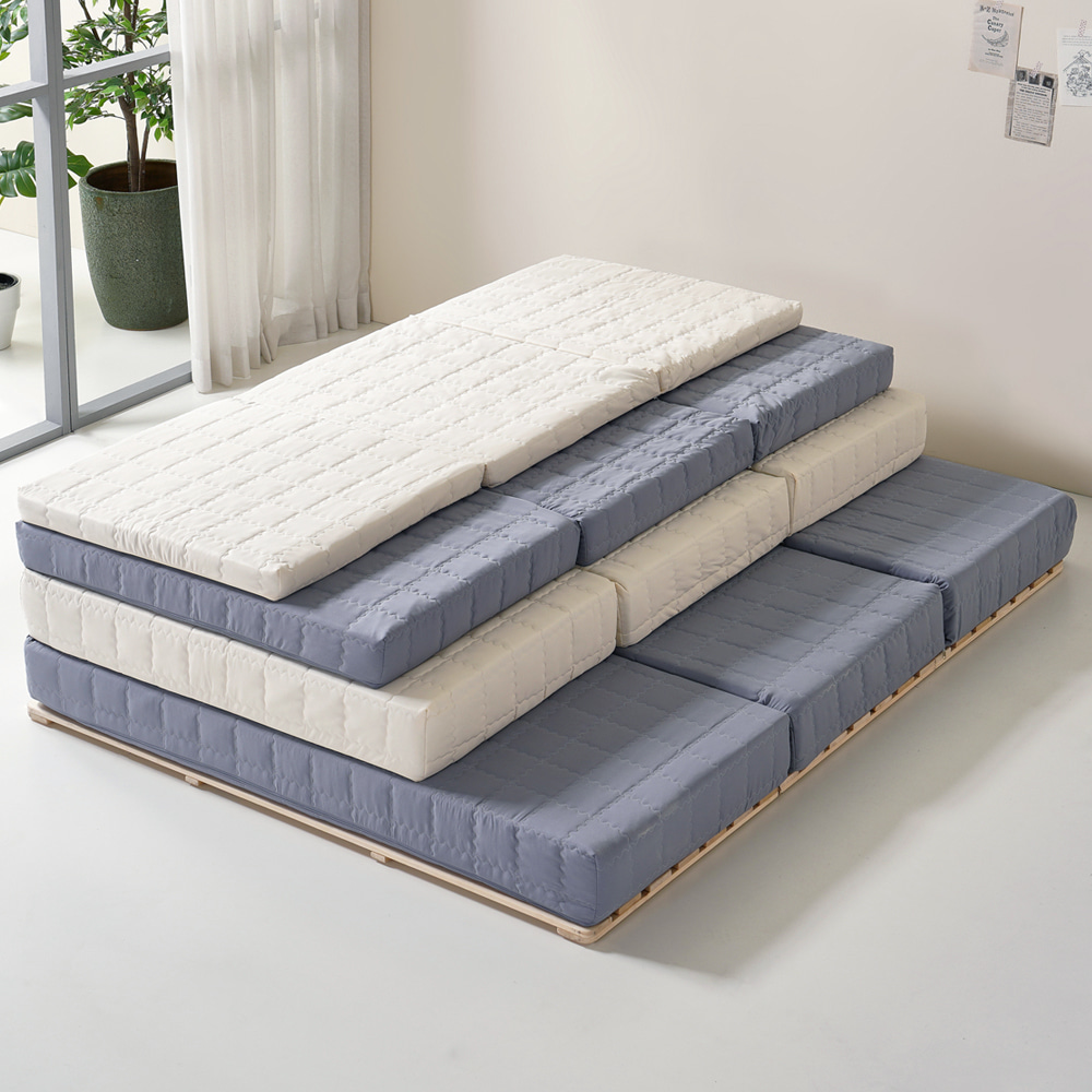 탄탄한 허리에 좋은 매트리스 접이식 침대 1인용 바닥 수면매트 5cm MS