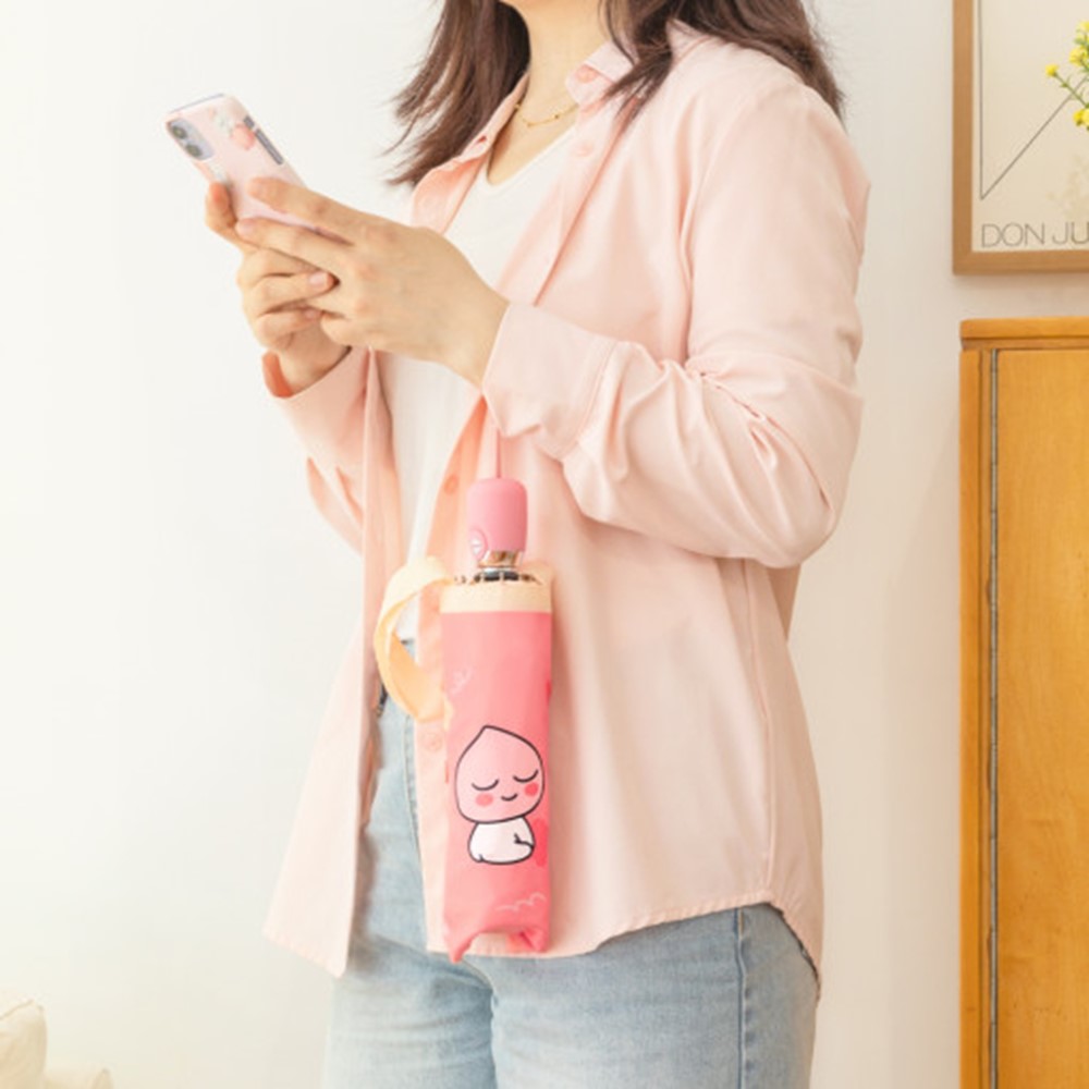 카카오 3단 우산 자동 춘식이 라이언 어피치 우산선물 장마철 굿즈 - 상세 이미지 5