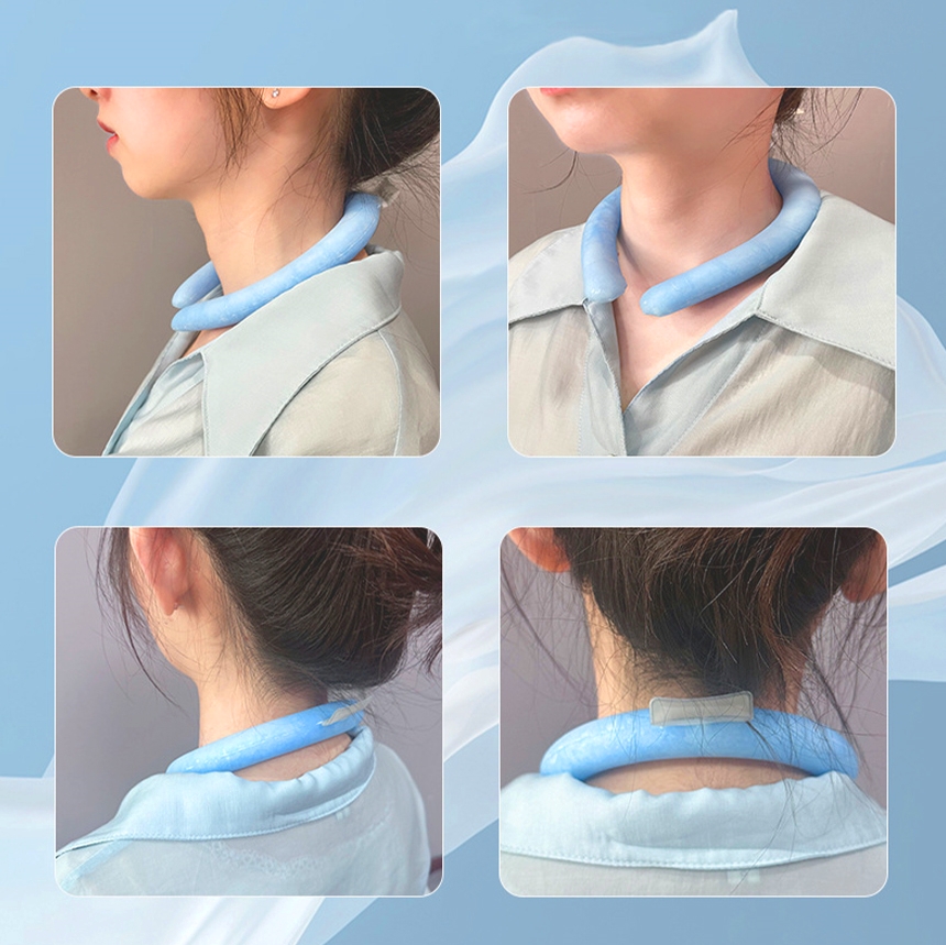 쿨링 아이스 넥밴드 얼음 목걸이 넥쿨러 쿨스카프 1+1 - 상세 이미지 5