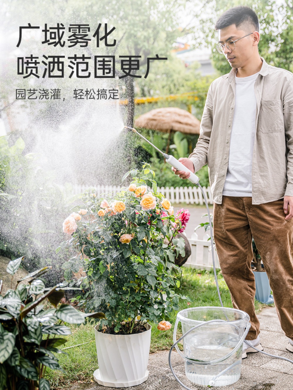 전동물뿌리개 농약 조리개 고압 휴대용 가정용 전동분무기 충전식 분무기 충전 - 상세 이미지 3
